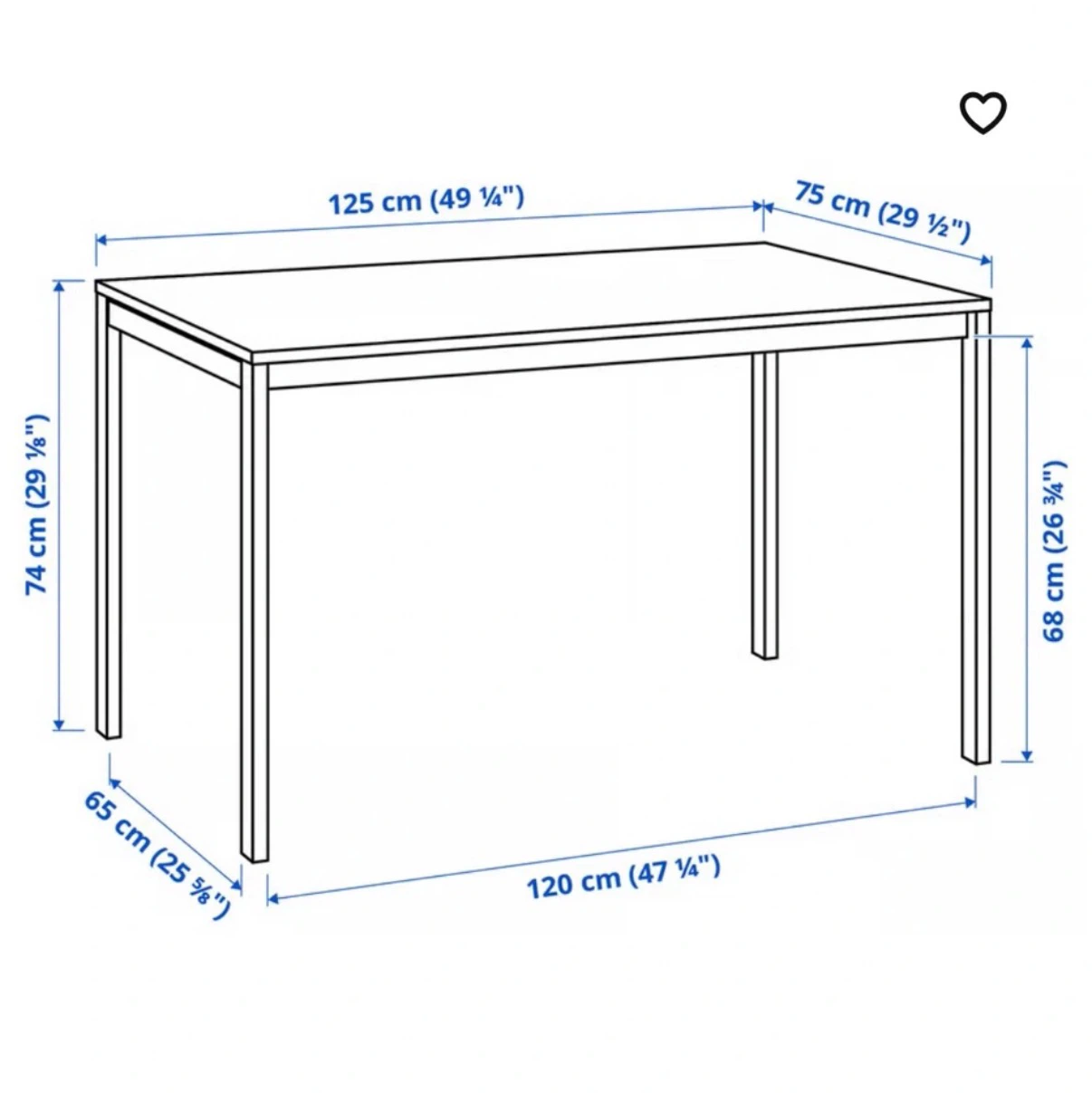 IKEA White Table - photo 3