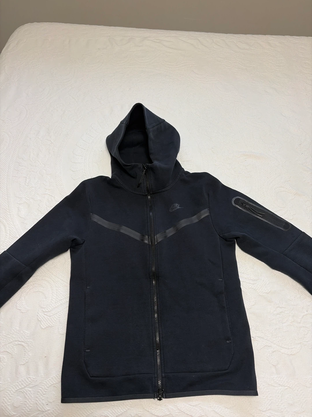 Nike Tech Fleece Full-Zip Hoodie - Black