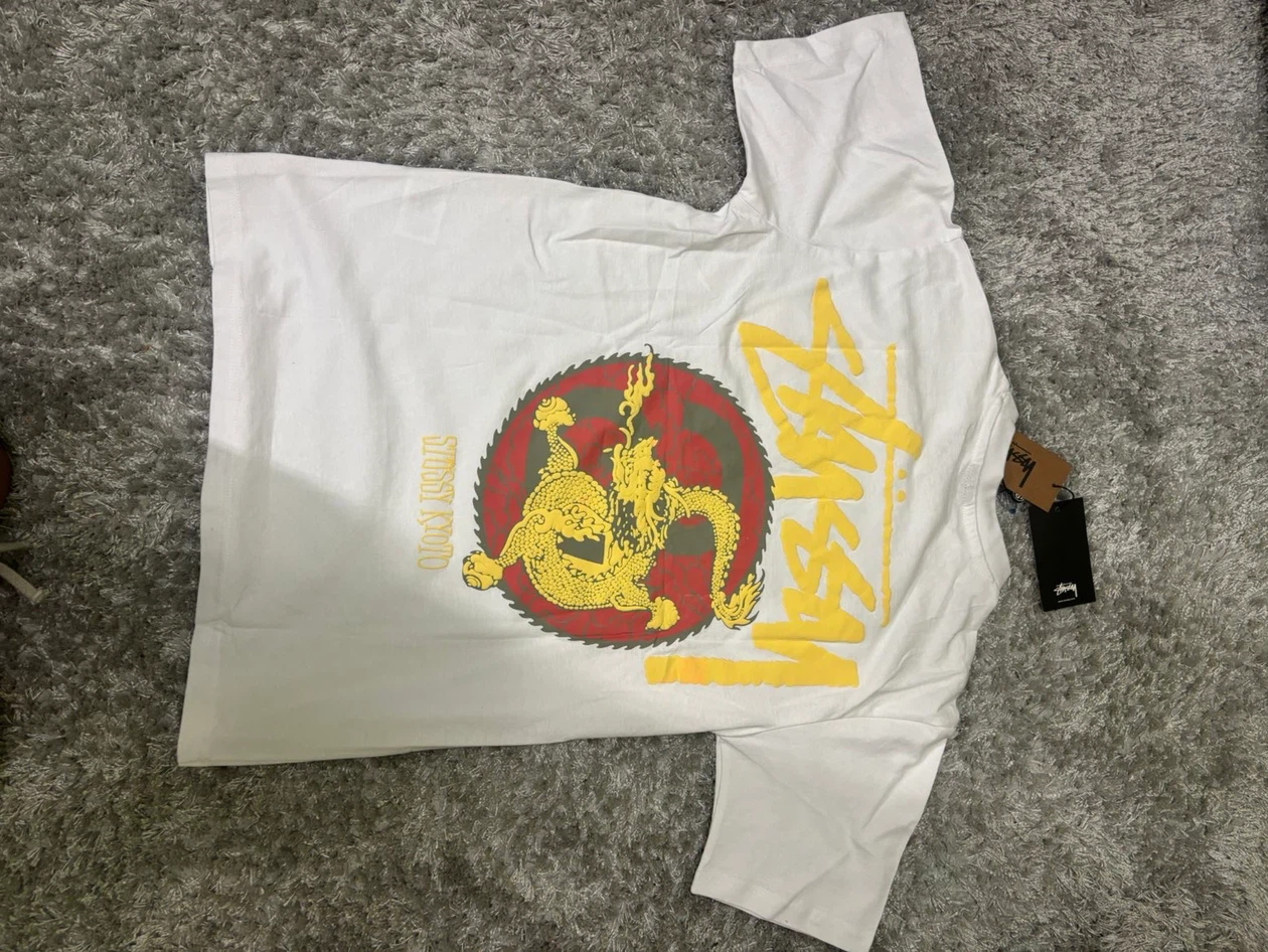 Stussy Kyoto Dragon T-Shirt White - photo 2