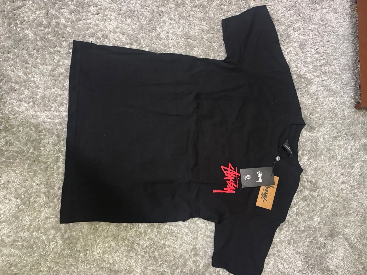 New Stussy Black T-Shirt