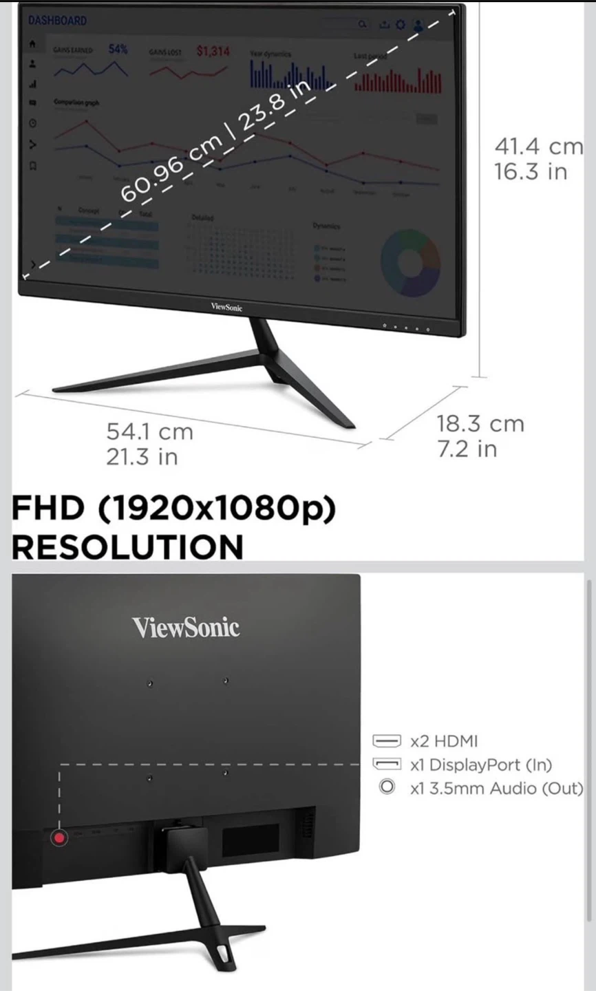 ViewSonic 24-inch Gaming Monitor 180Hz - photo 3