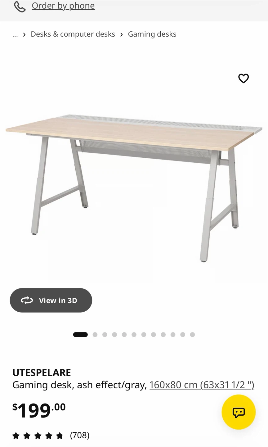 IKEA UTESPELARE Gaming Desk