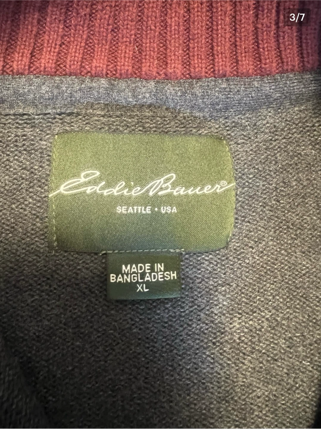 Eddie Bauer Quarter-Zip Sweater XL - photo 3