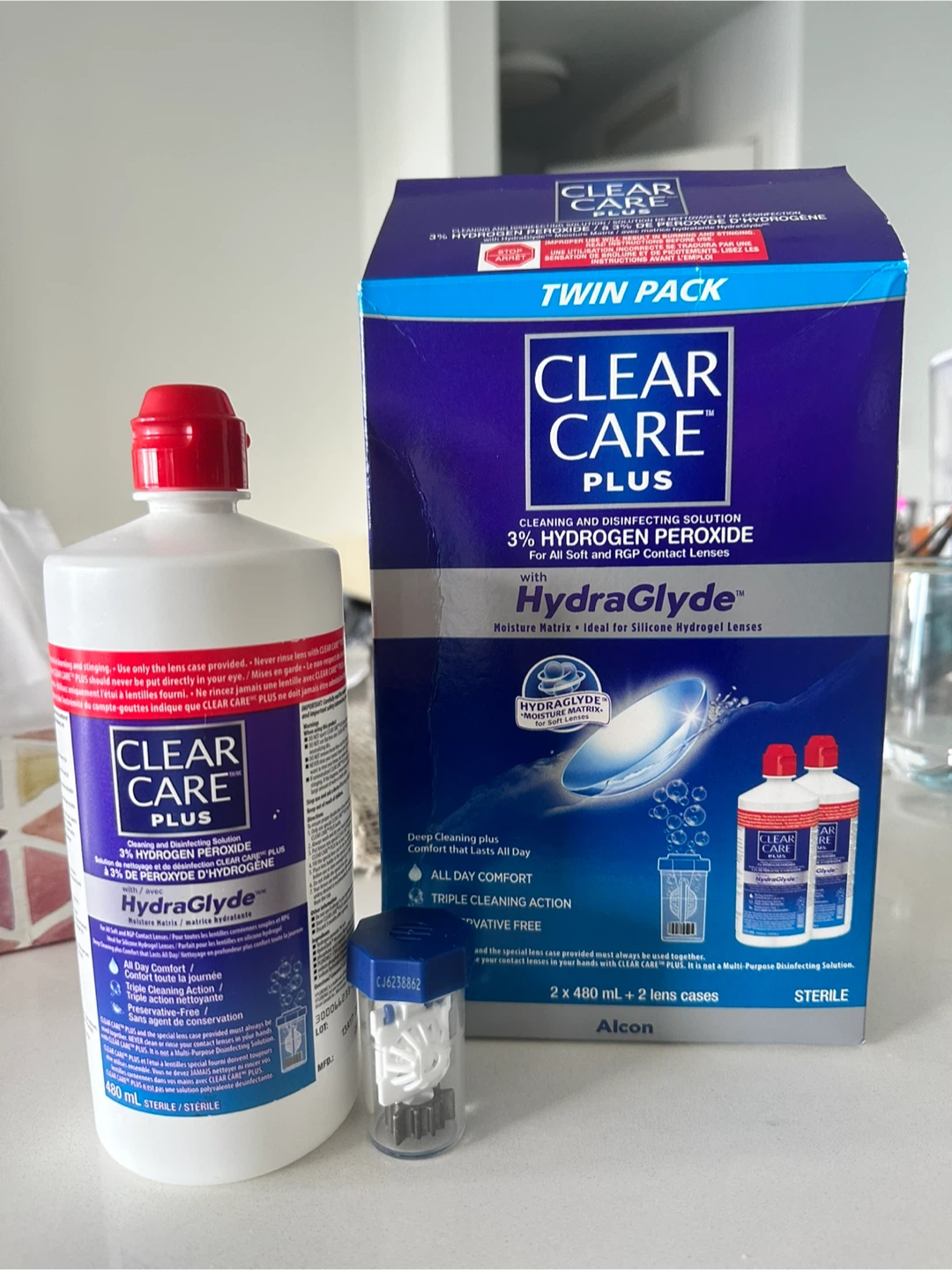 Clear Care Plus Twin Pack Contact Solution