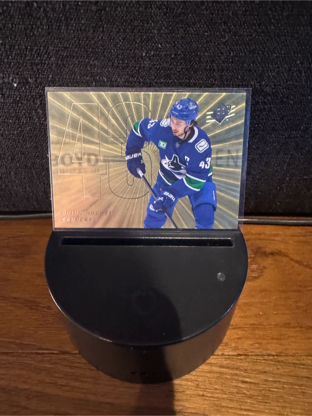 Vancouver Canucks Upper Deck 2024-25 SPx #43 Quinn Hughes Gold