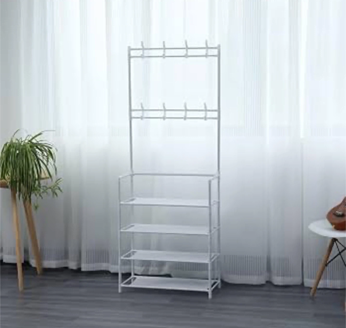 White Coat and Shoe Rack - photo 2
