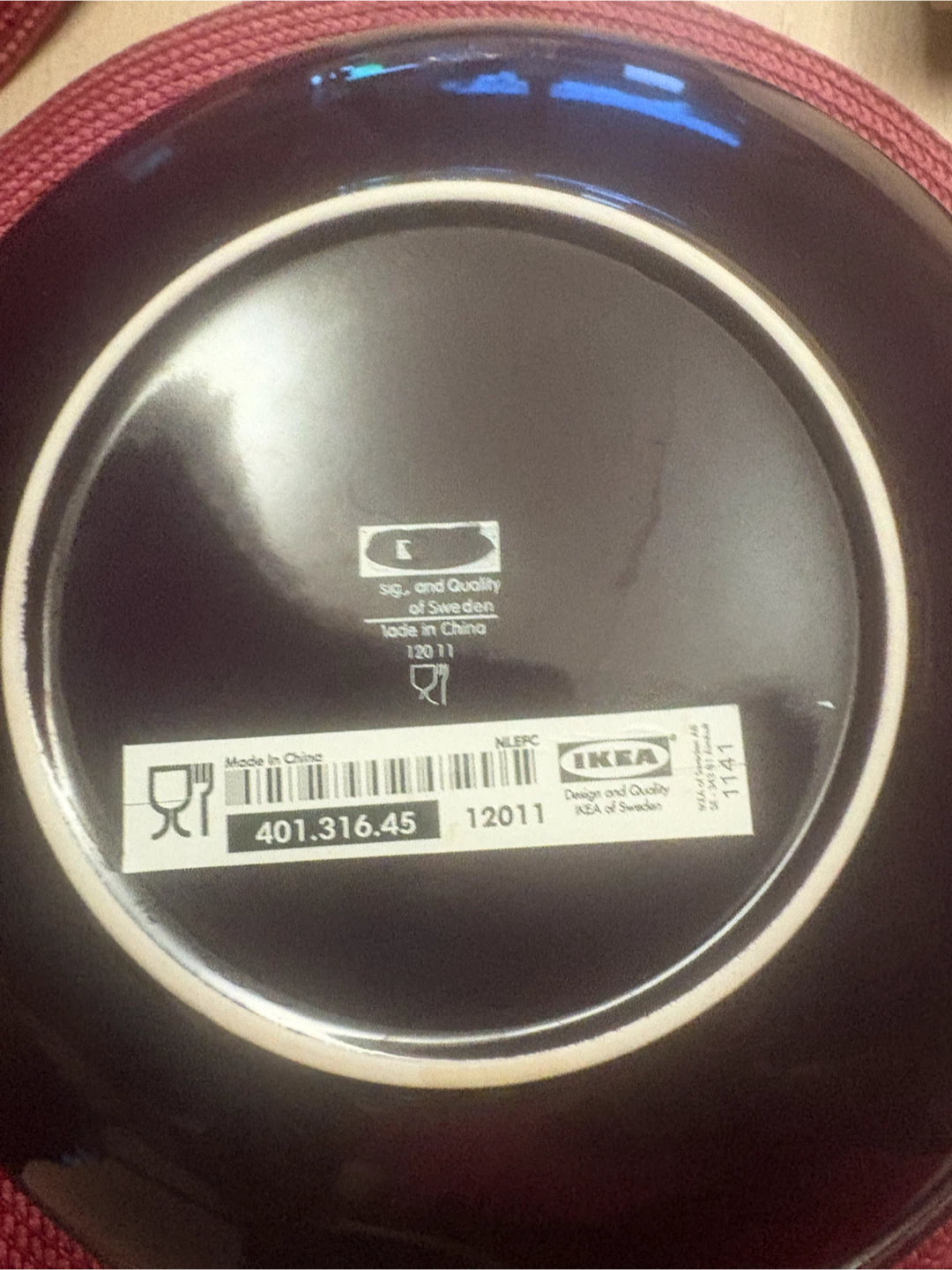 IKEA Purple  8 Dinner Plates - photo 3