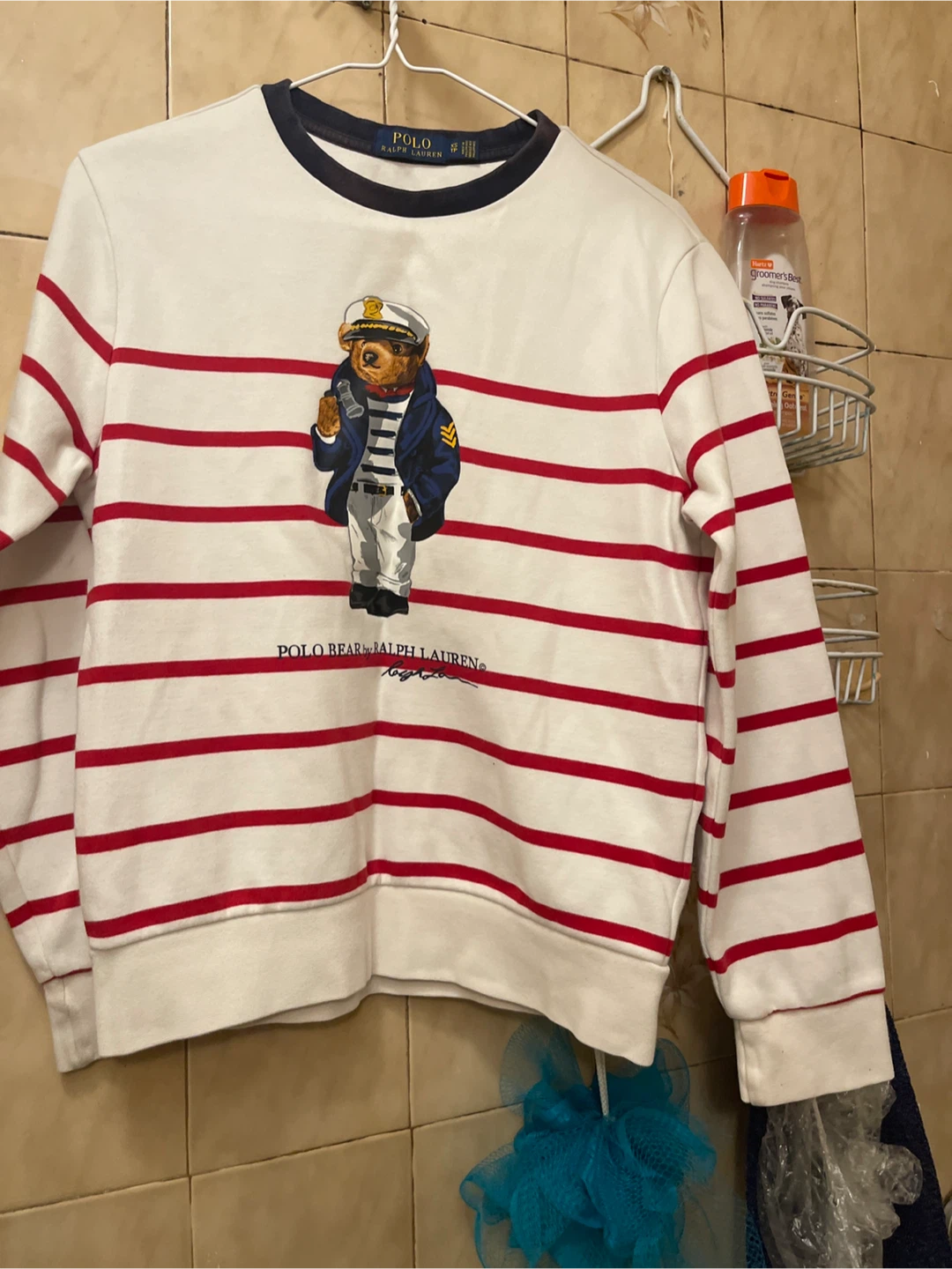 Polo Ralph Lauren Striped Polo Bear Sweatshirt