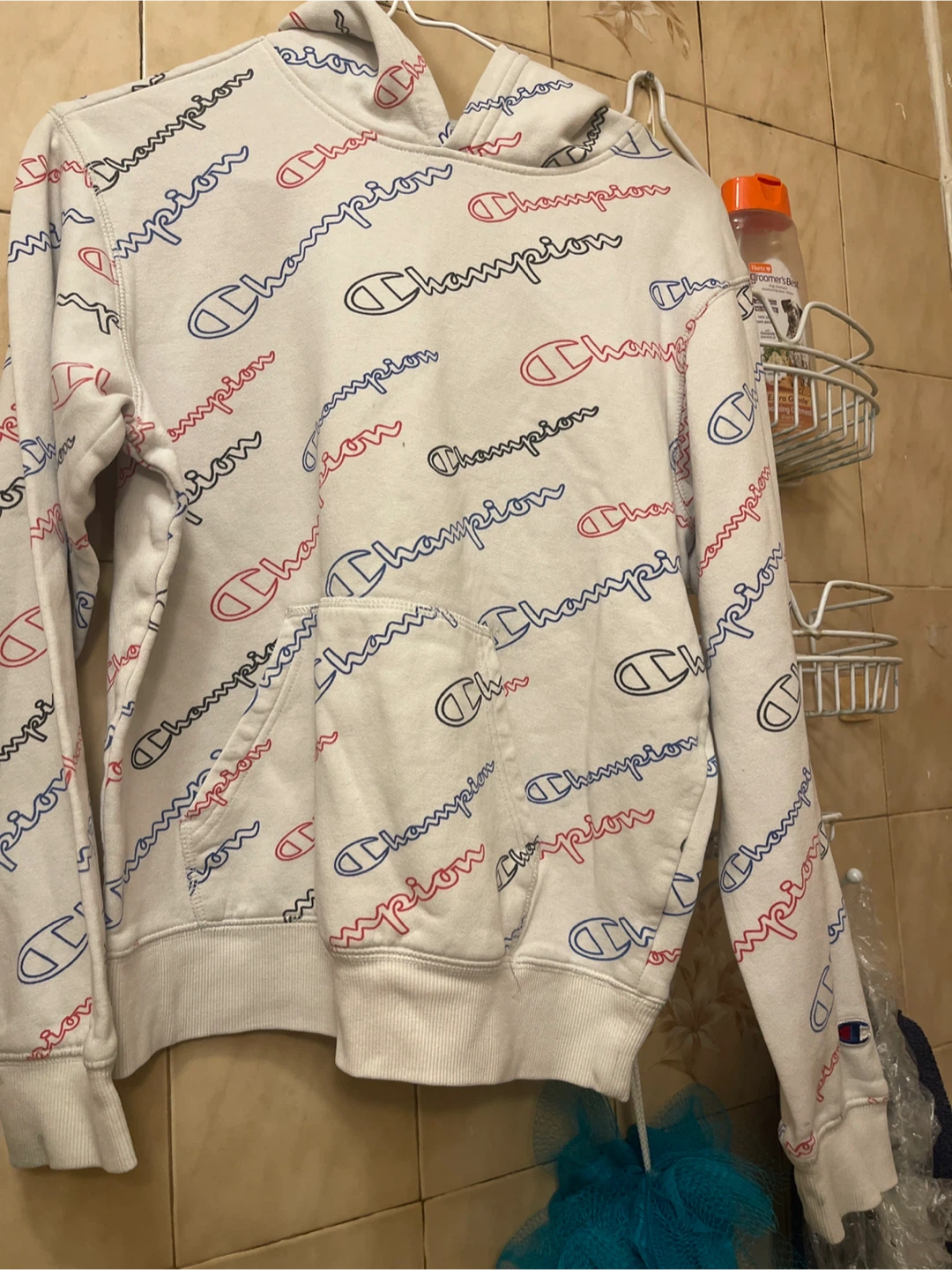 Champion Logo Print Hoodie
