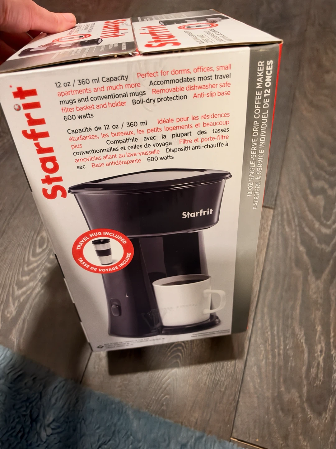 New Starfrit 12 oz Single-Serve Drip Coffee Maker - photo 4