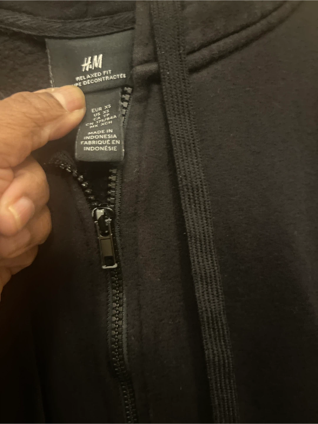 H&M Black Zip-Up Hoodie - photo 2