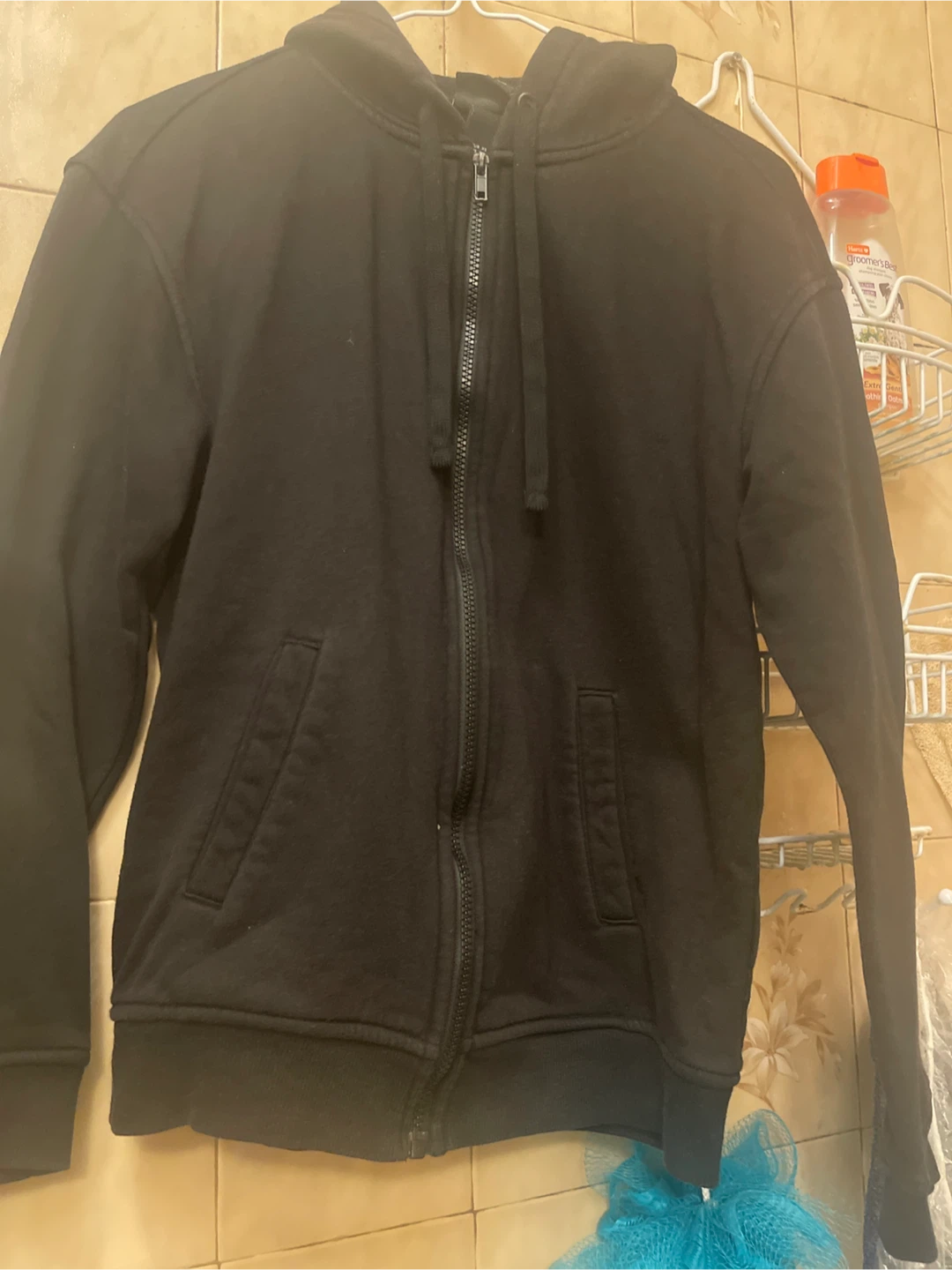 H&M Black Zip-Up Hoodie
