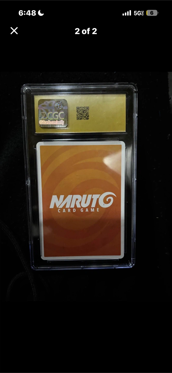 CGC Pristine 10 Naruto x Yankees Chakra Promo Card
