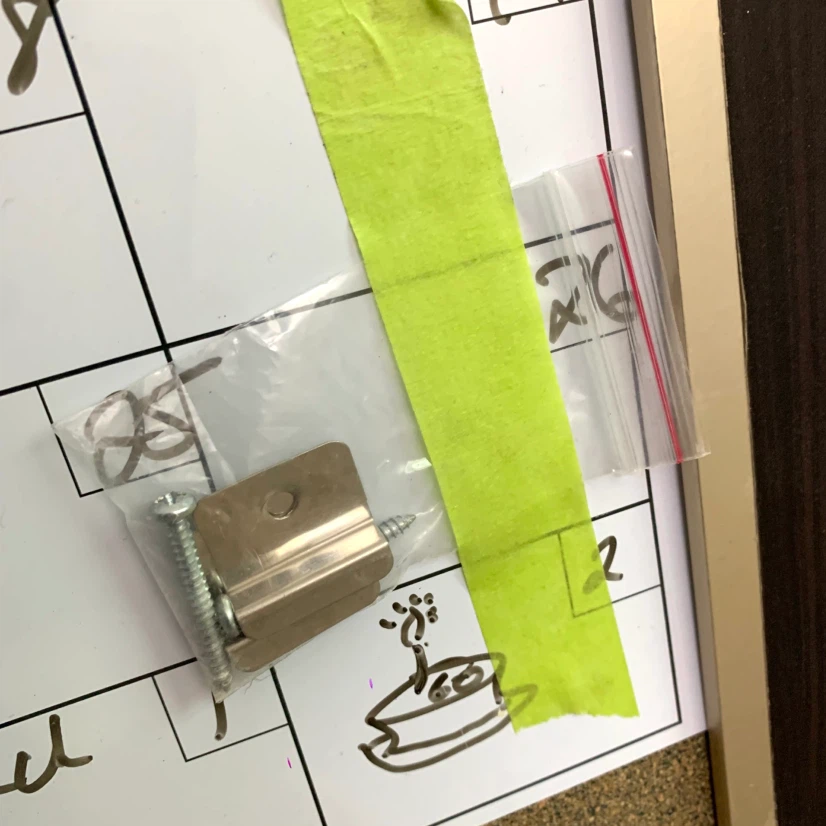 Monthly Calendar Whiteboard Wall Planner Dry Erase Board Cork - photo 4