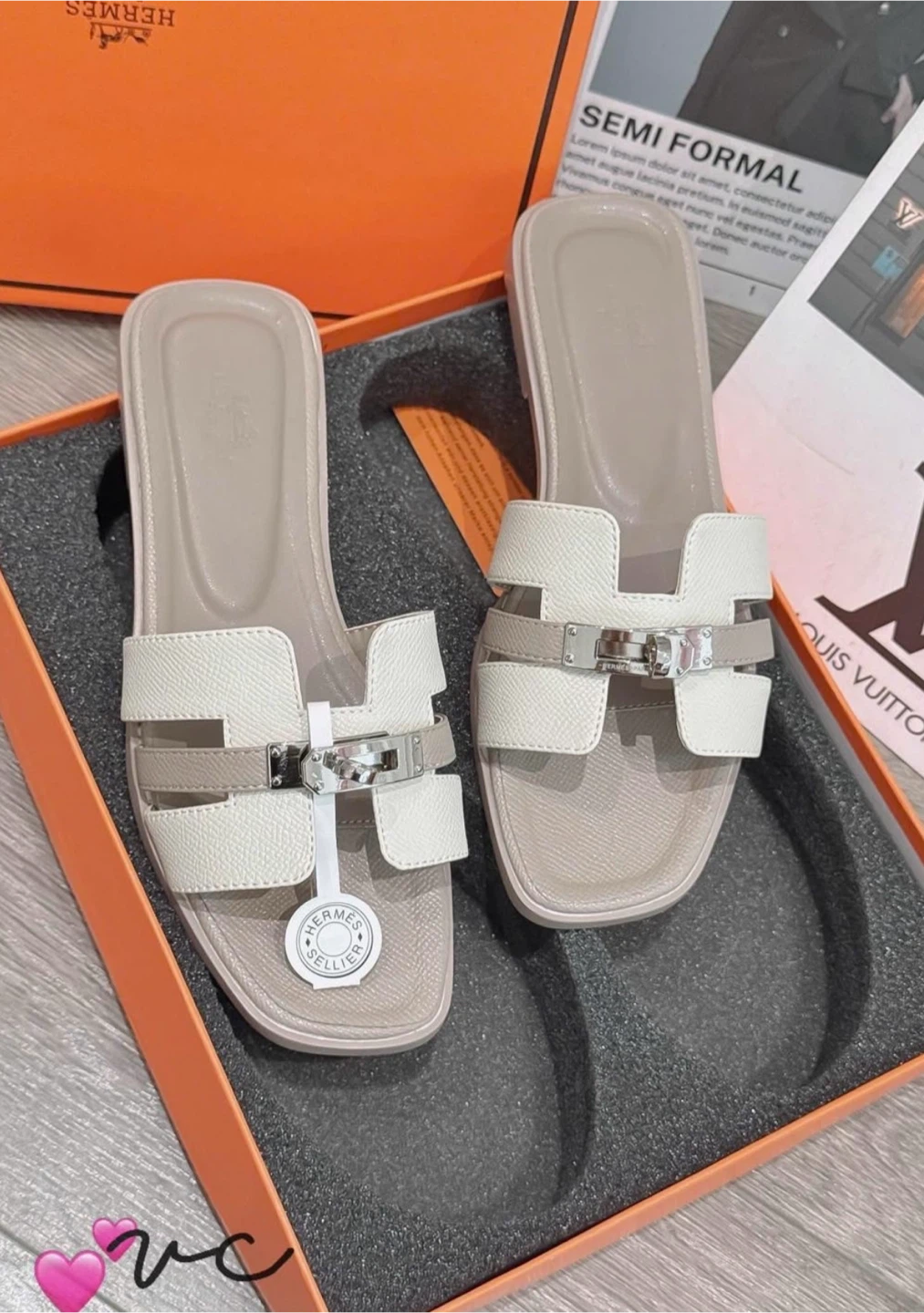 Hermes sandals and hat - photo 2