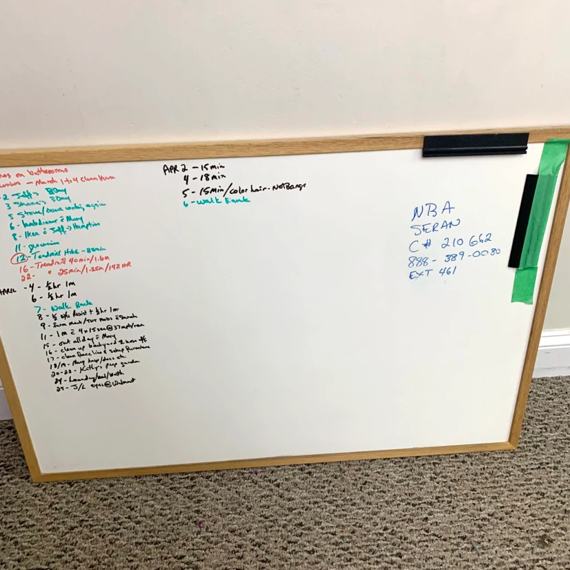 Whiteboard Dry Erase Board Wall Mounted Wood Frame Office Home - photo 2