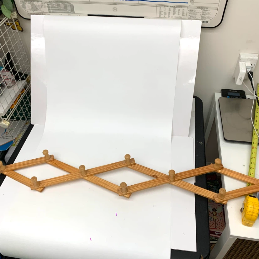Expandable Wooden Wall Coat Rack - photo 3
