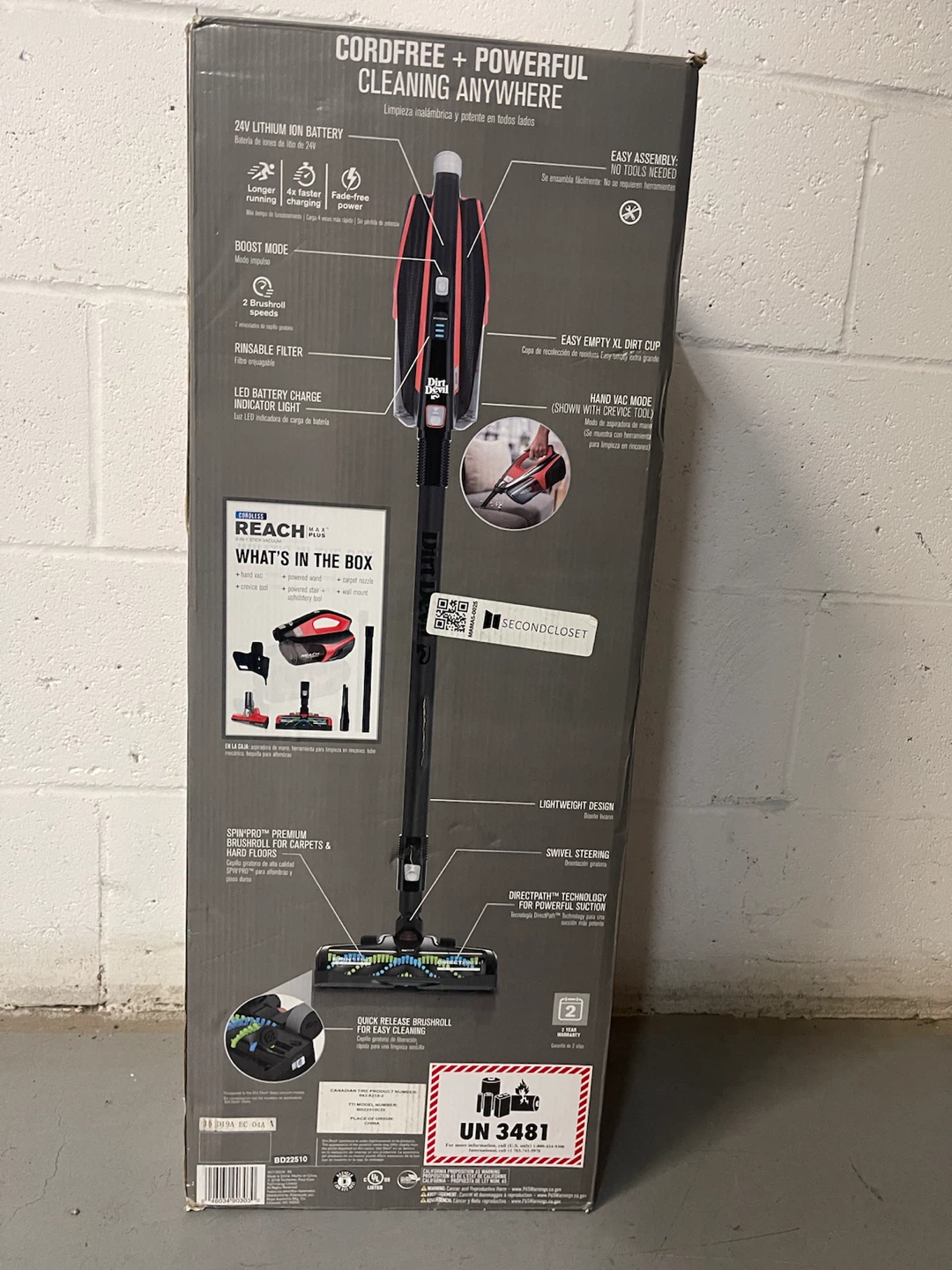 Dirt Devil Cordless Reach Max 3-in-1 Vacuum - photo 2