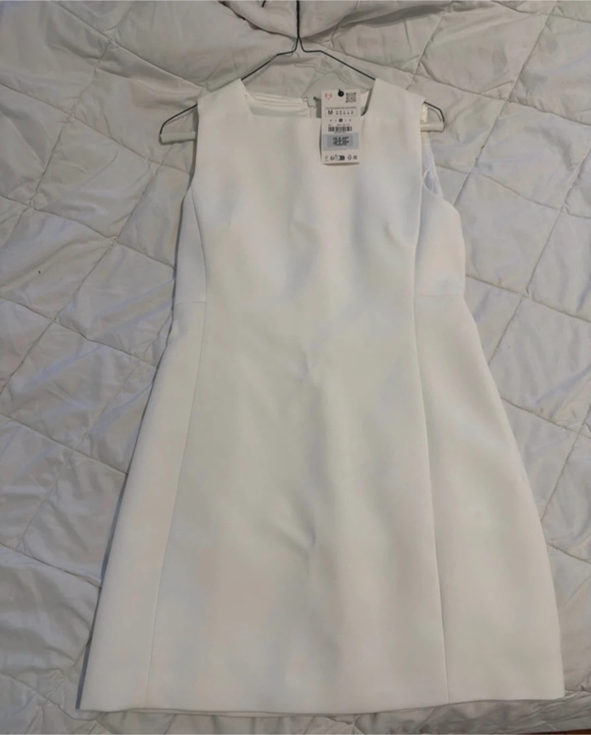 Zara White Sleeveless Dress