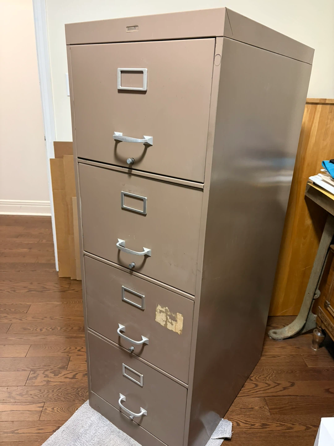 Four-Drawer Metal Filing Cabinet