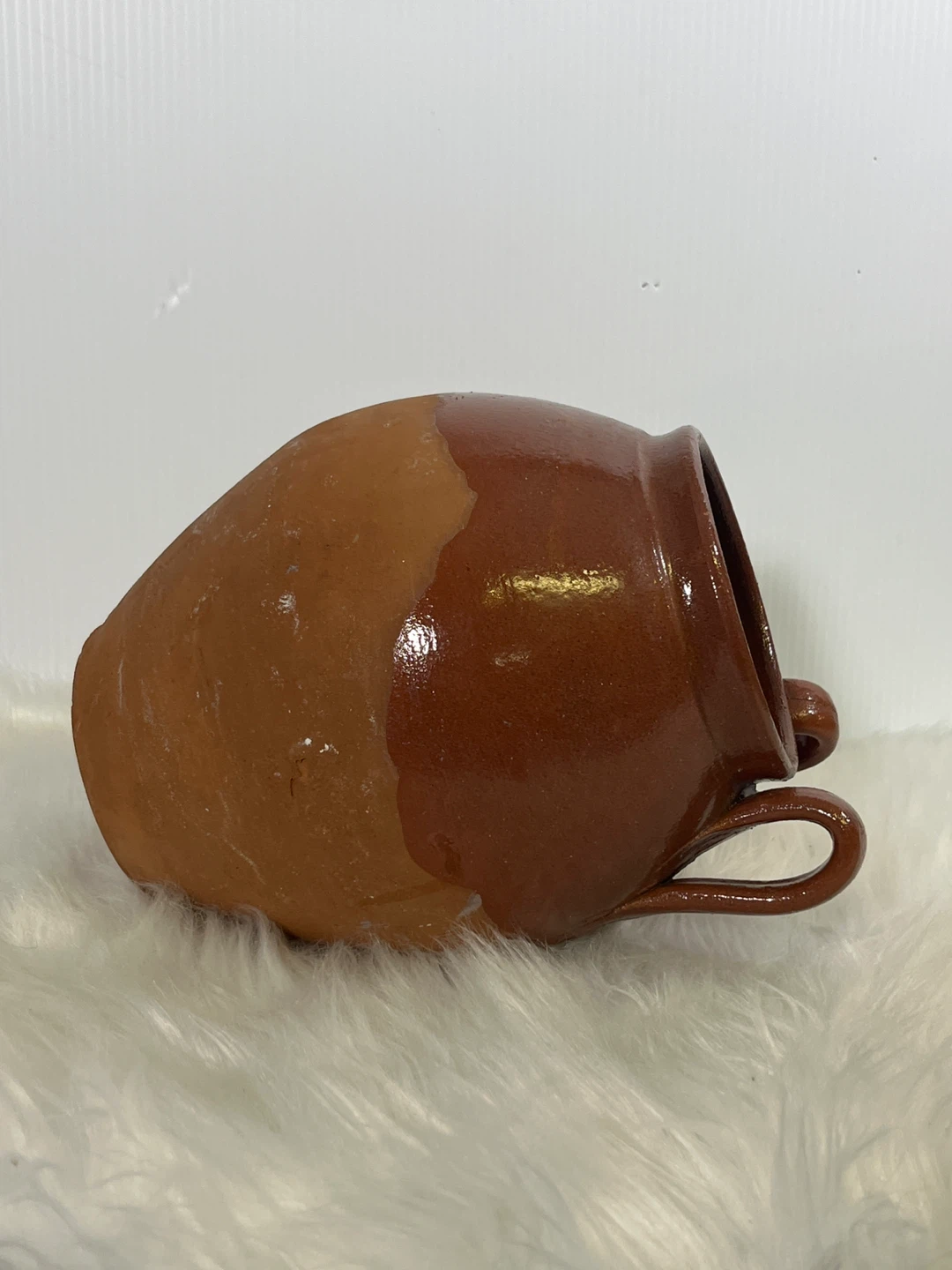 Vintage/Antique Glazed Terracotta Confit Pot - Rustic Home Decor - photo 5