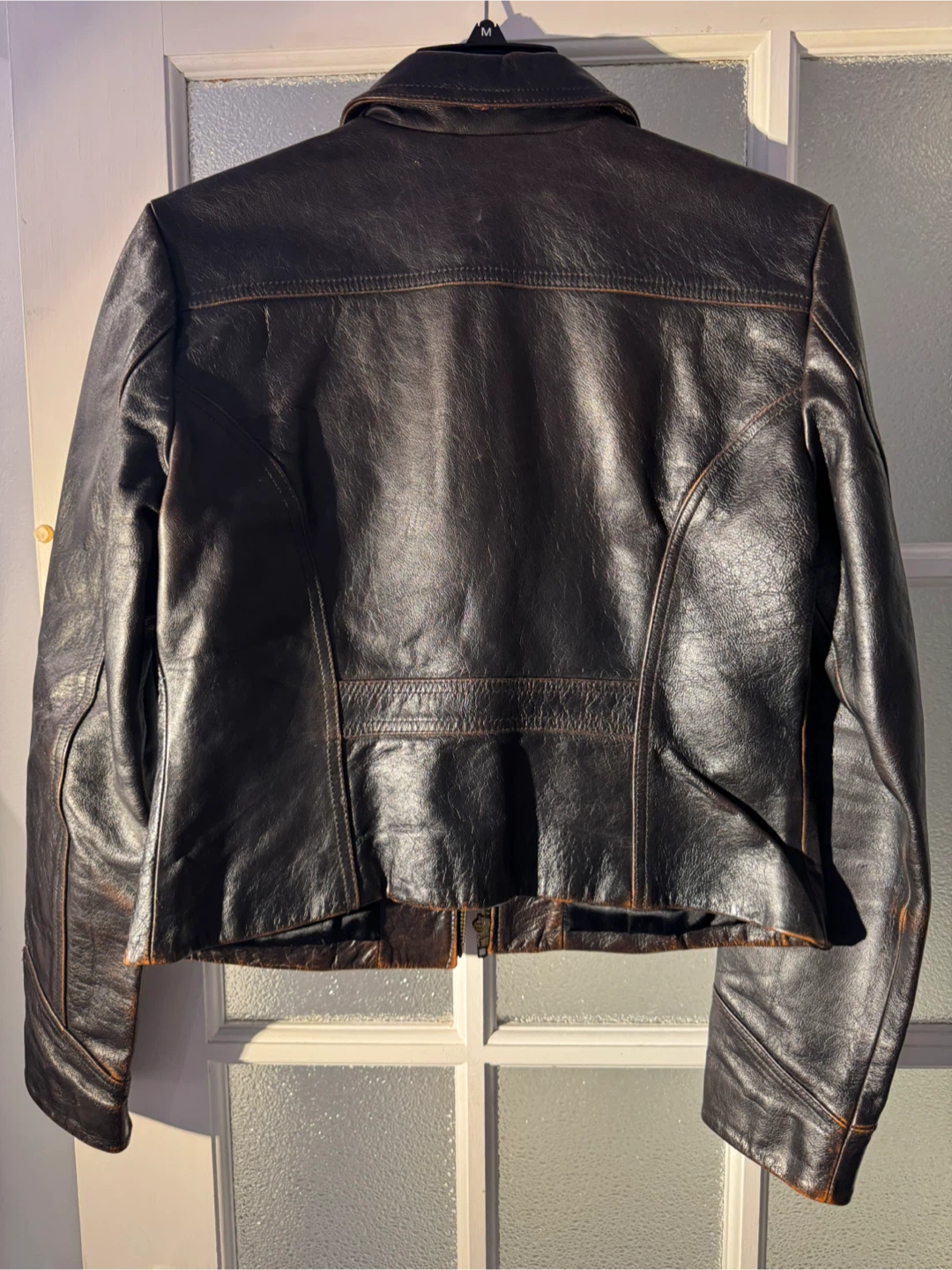 Gap Brown Leather Jacket - photo 2