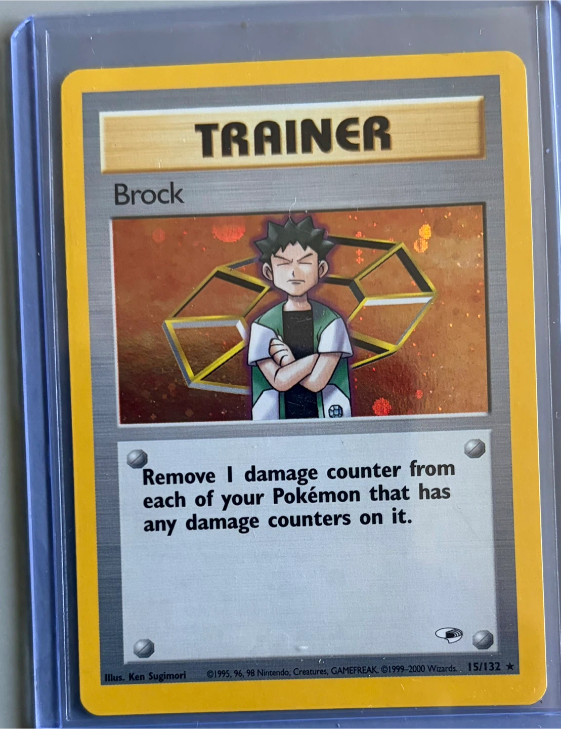 Brock Trainer Card 15/132 Gym Heroes
