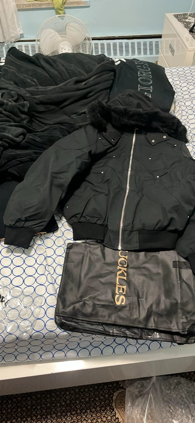Moose Knuckles Black Fur Bomber Jacket - photo 3