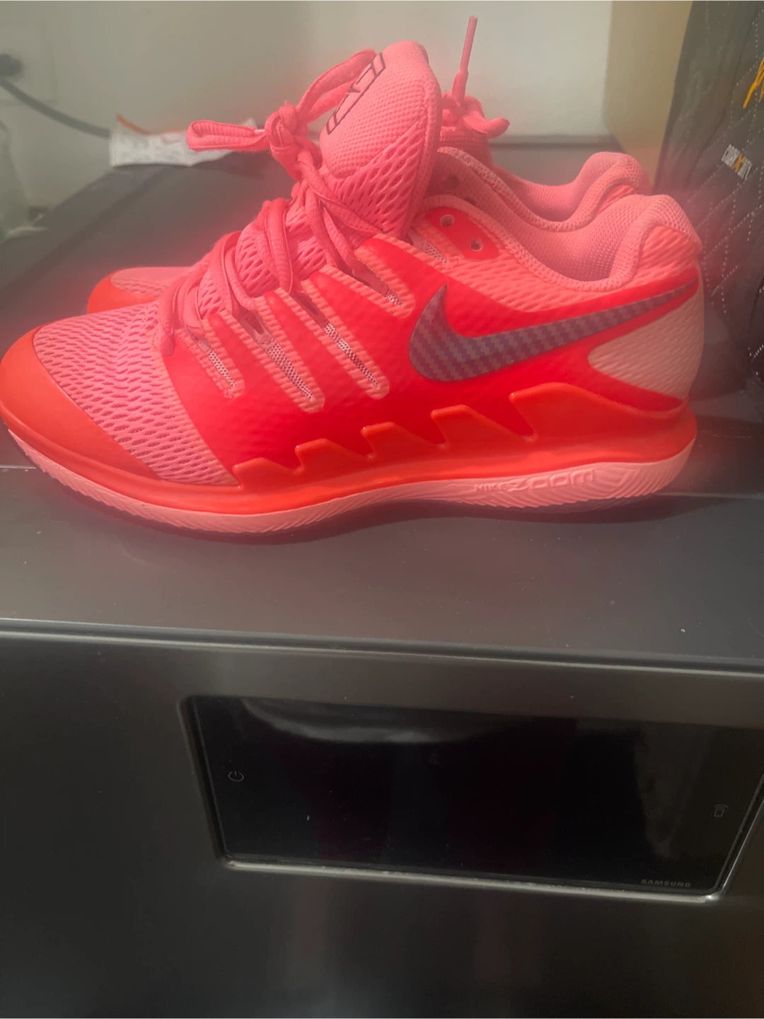 Nike Zoom Tennis Shoes Neon Pink - photo 2