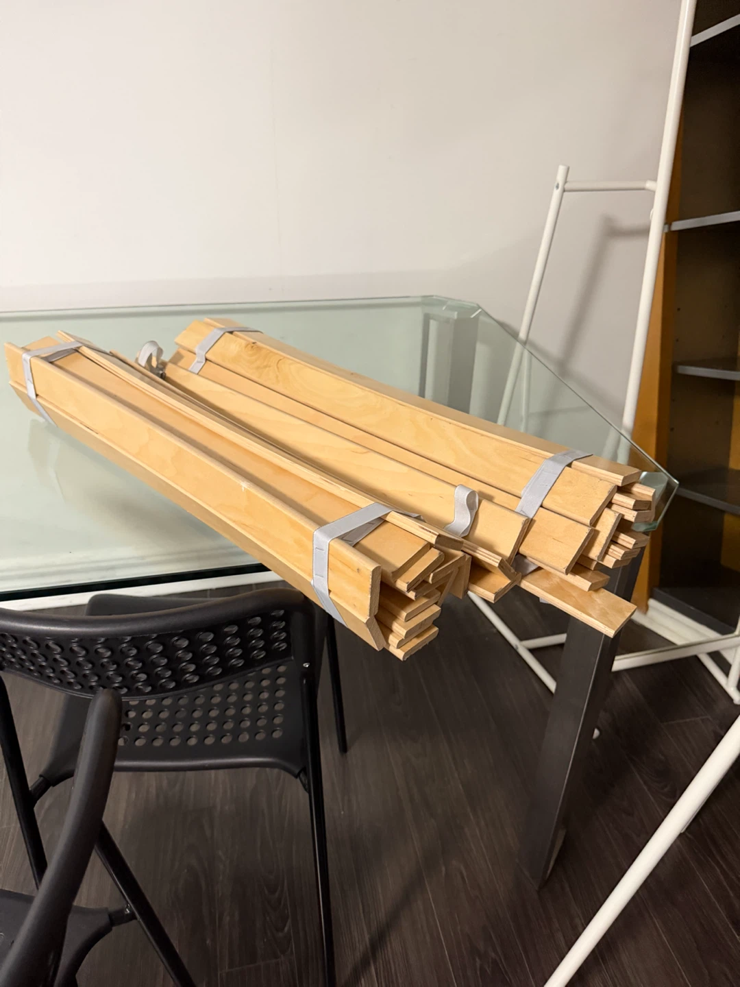 IKEA White Metal Bed Frame - photo 5