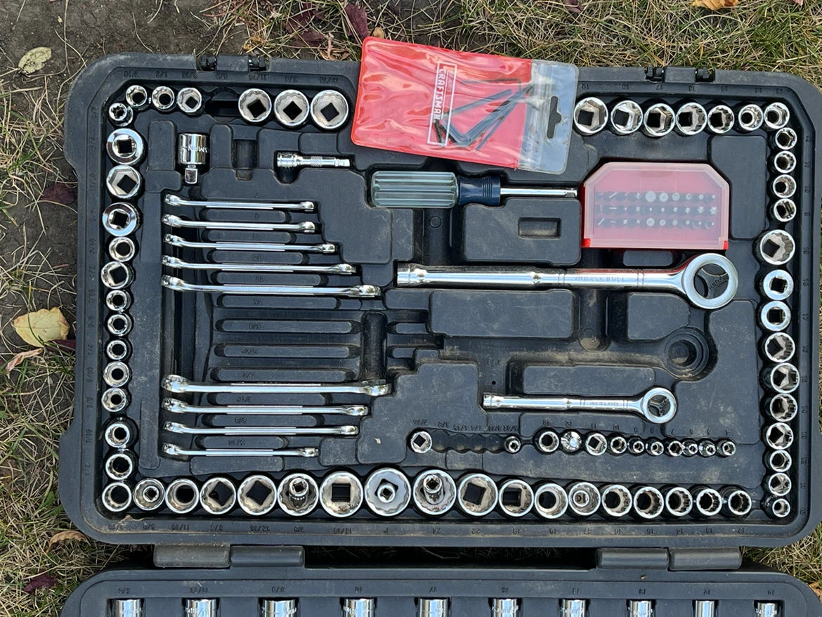 Most of a Craftsman Socket and Tool Set