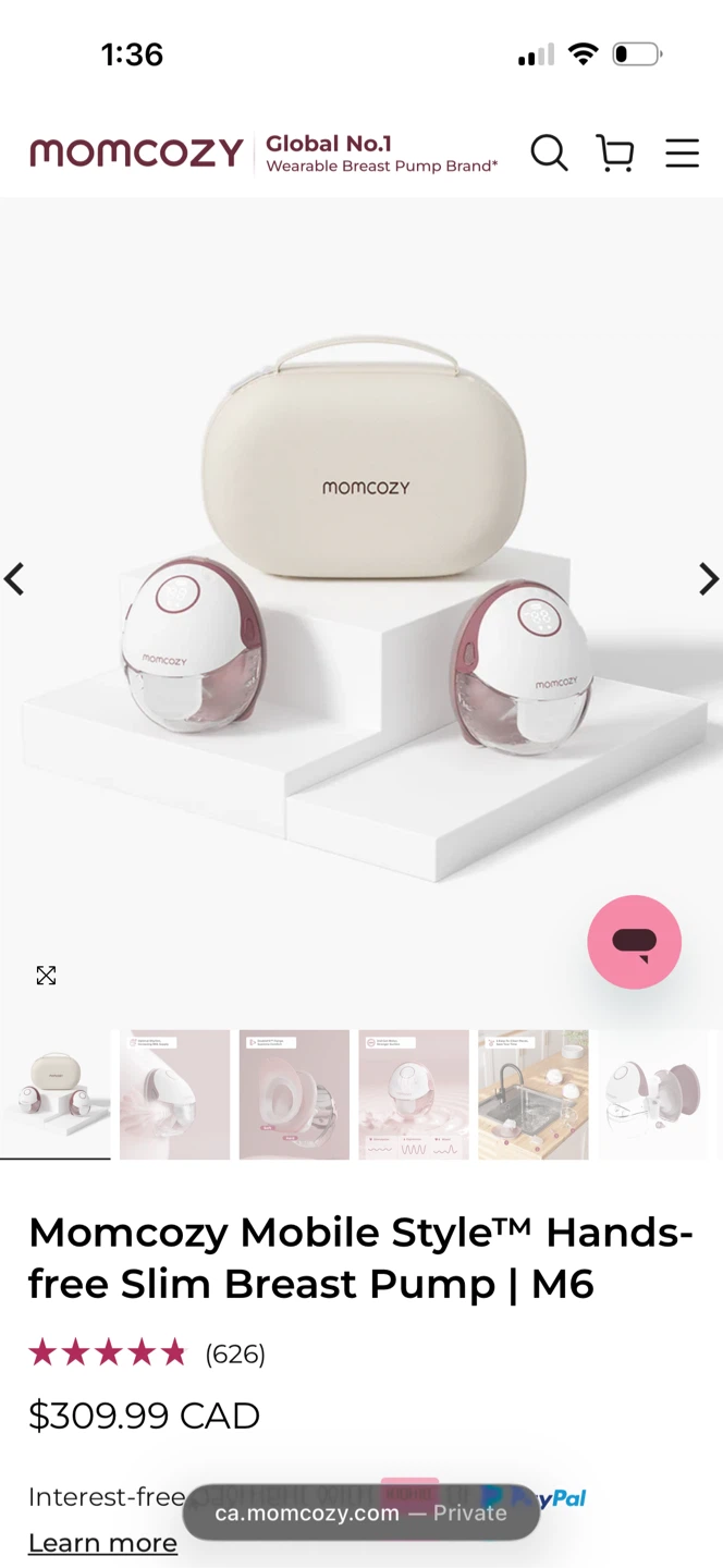 Momcozy M6 Hands-Free Breast Pump