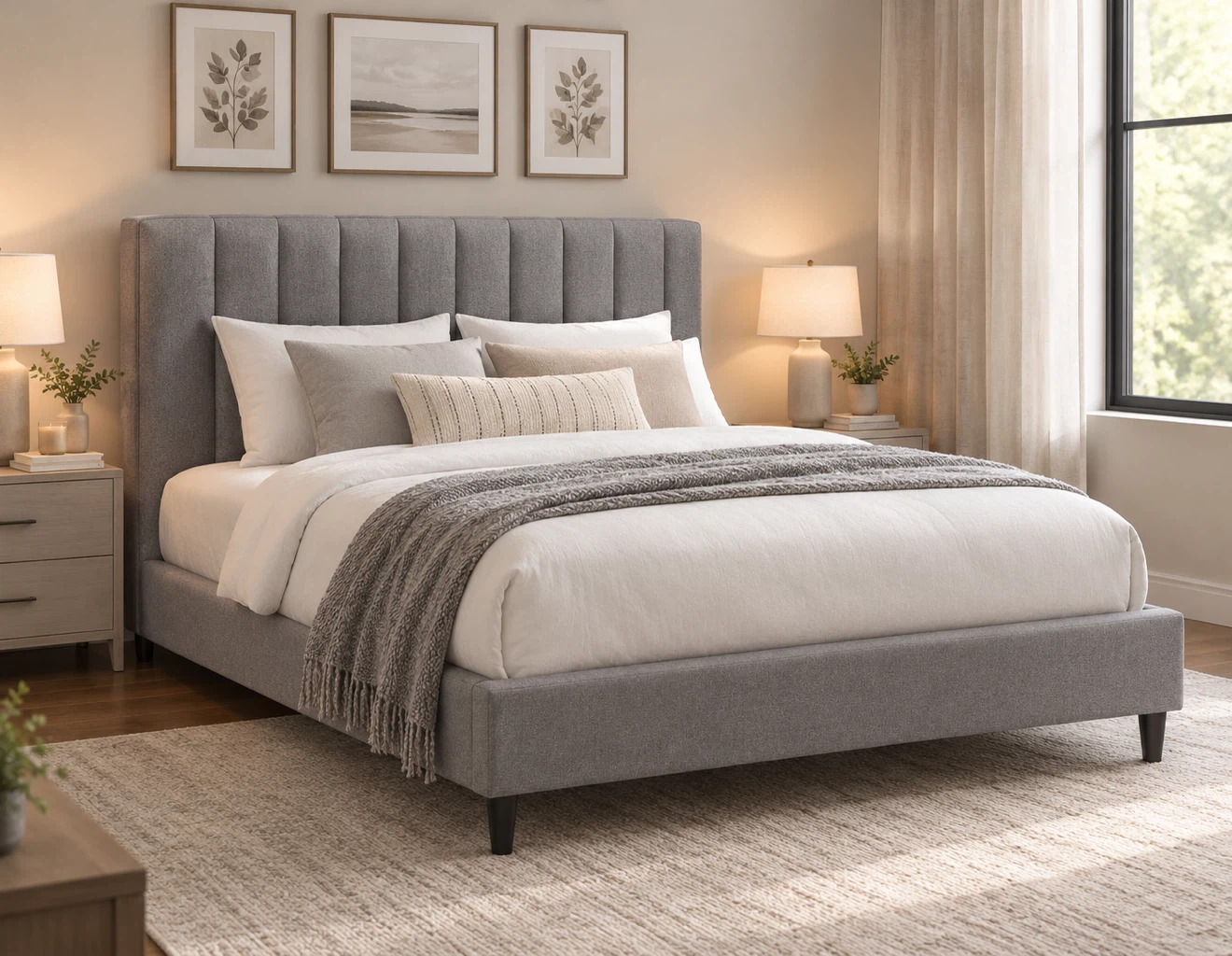 Upholstered Full Size Bed Frame