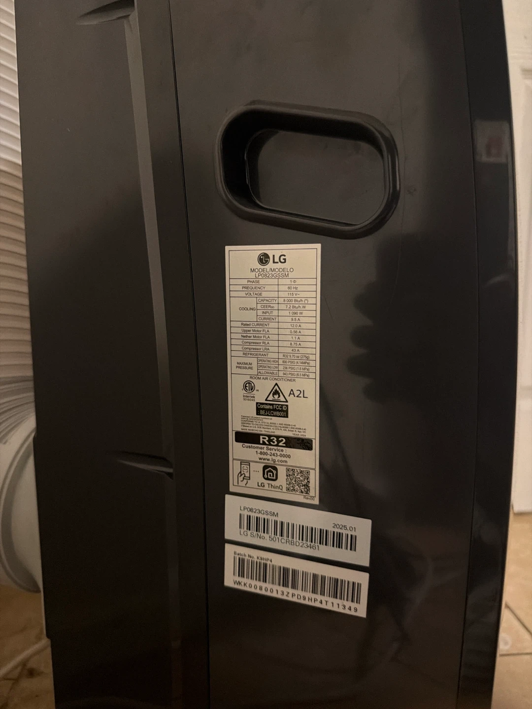 LG 8,000 BTU Portable Air Conditioner - photo 2