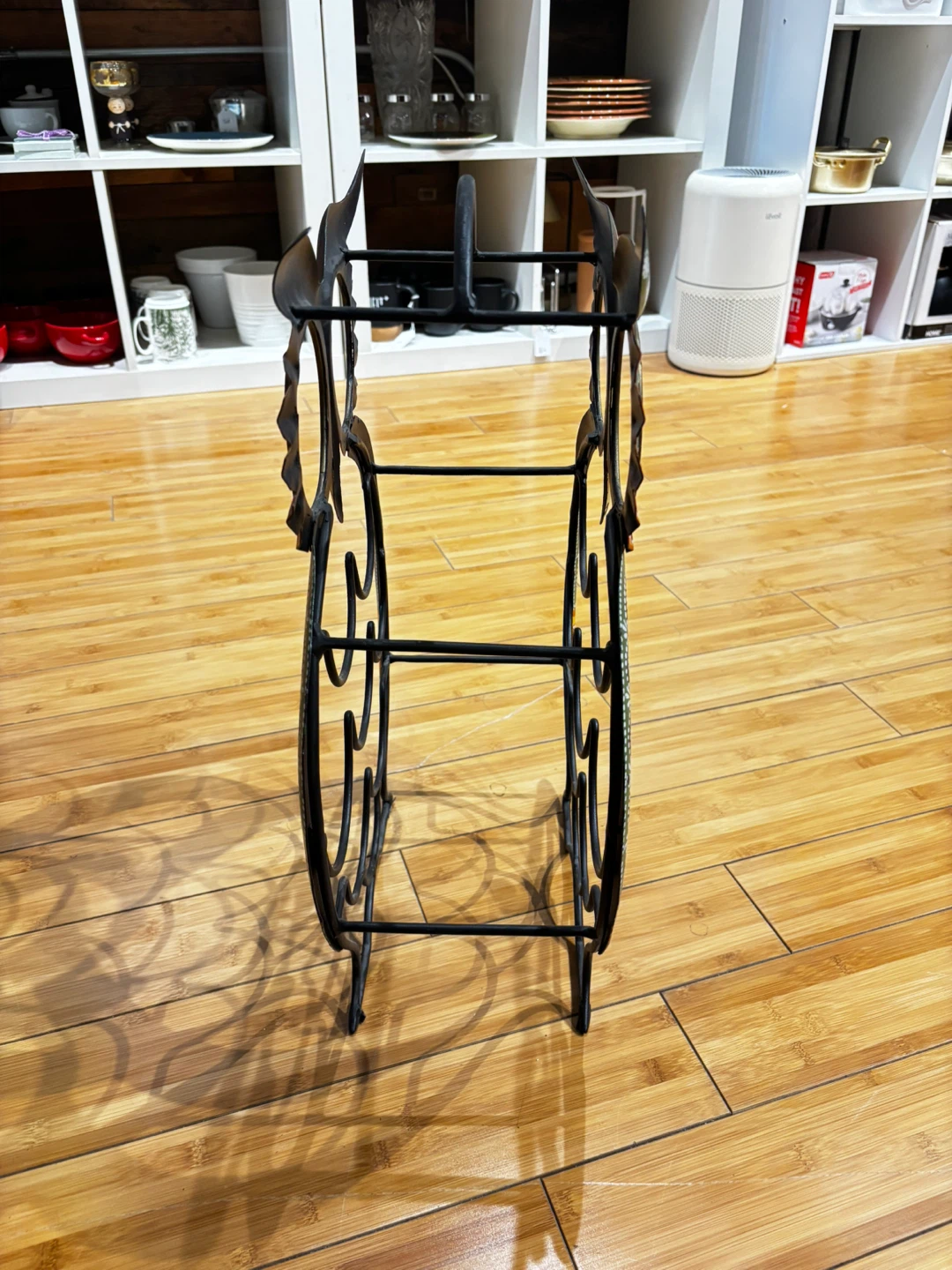 Hand-painted Metal Owl Wine Rack - photo 2