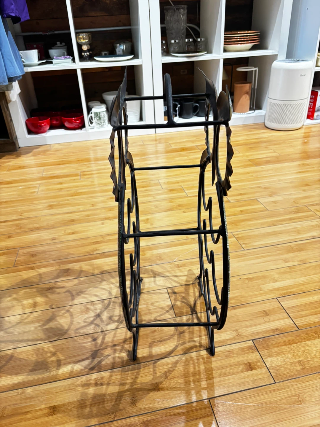 Hand-painted Metal Owl Wine Rack - photo 4