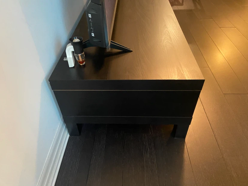 IKEA Black TV Stand - photo 3