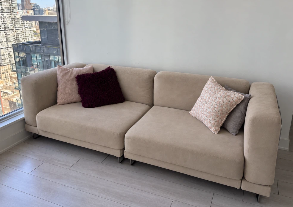 IKEA Beige Couch (+ pullout bed)