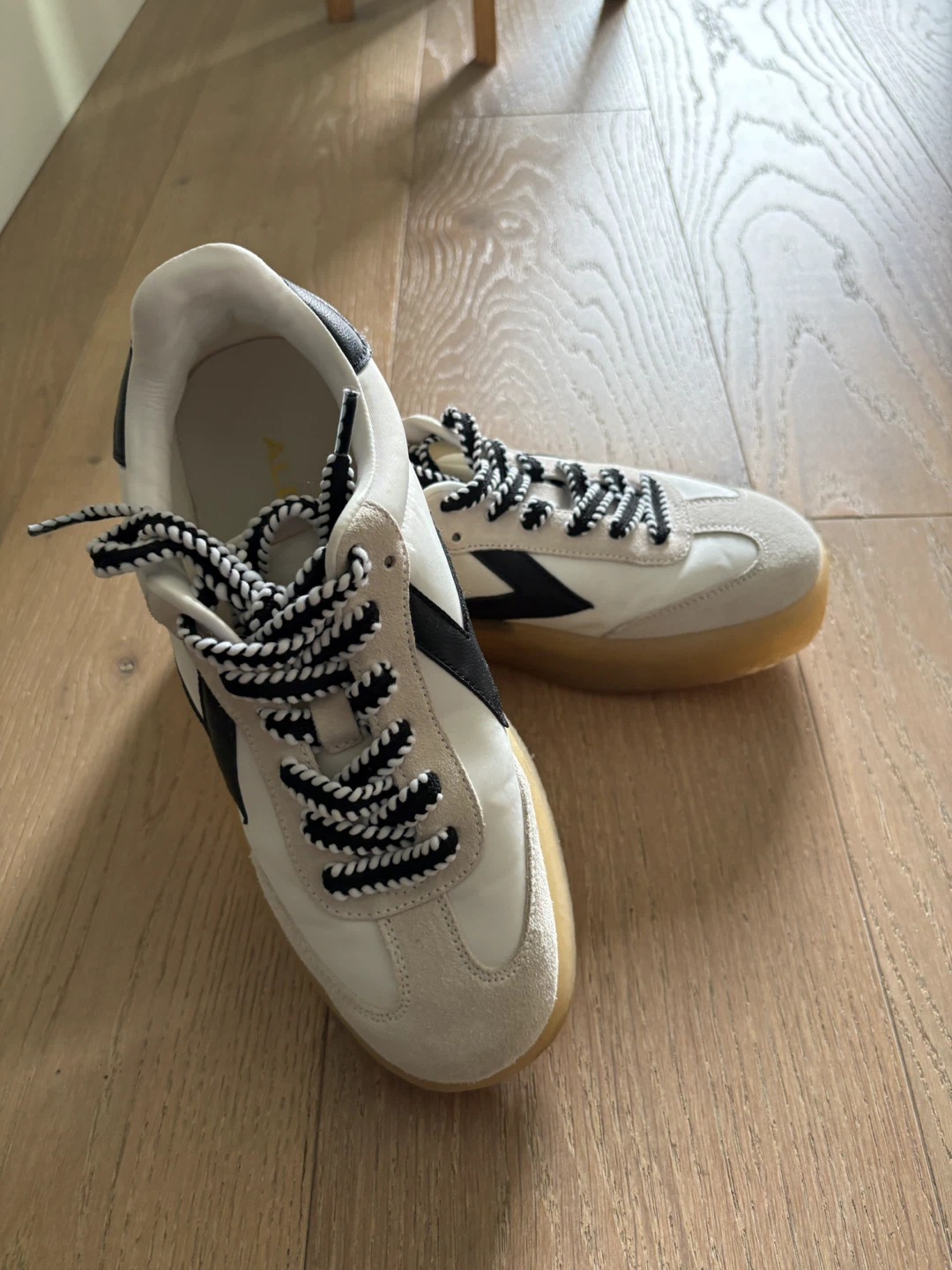 ALDO White and Black Sneakers