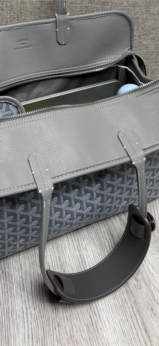 Grey Leather Handle Wrap for shoulder relief - photo 2