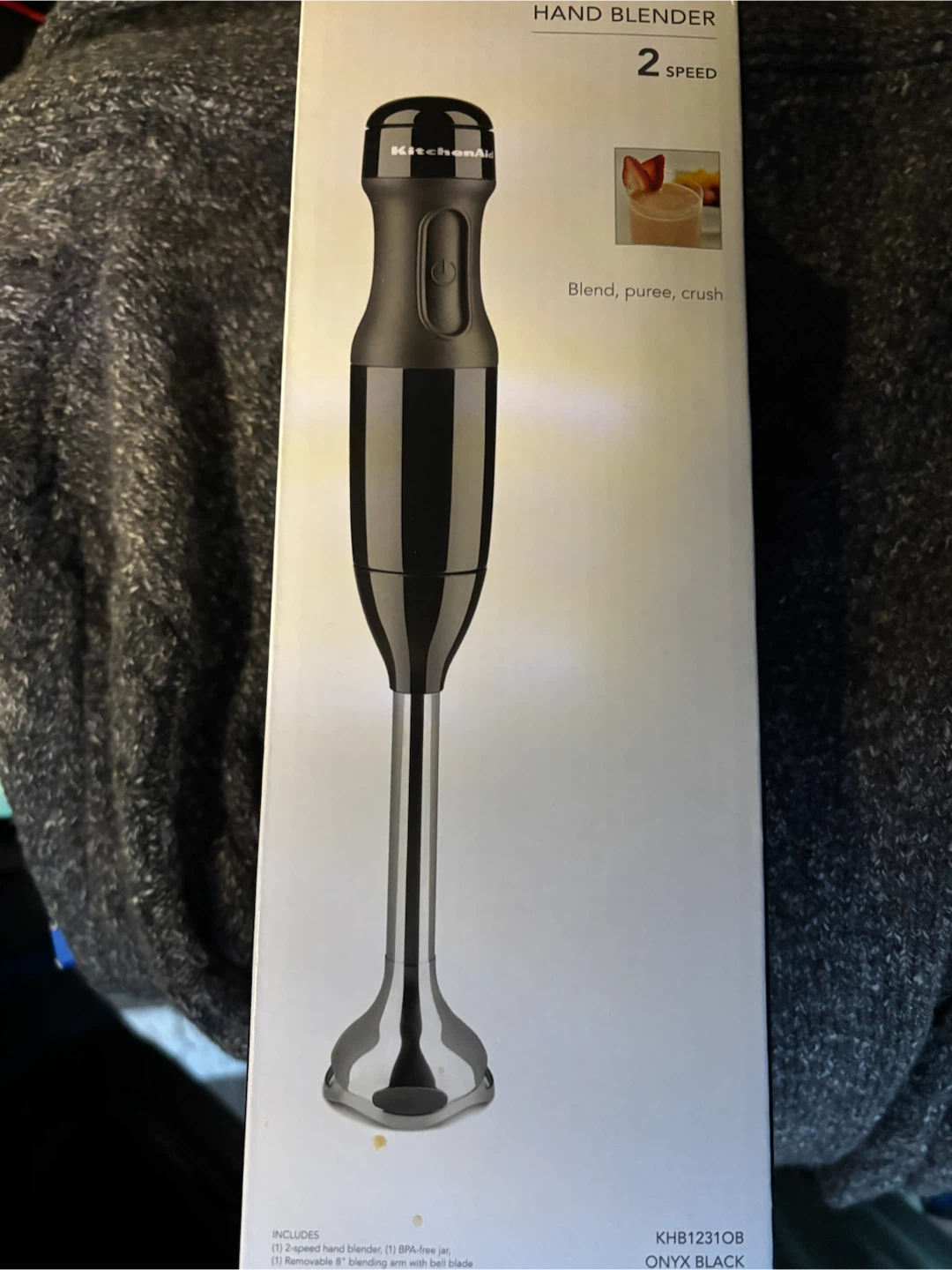 KitchenAid 2-Speed Hand Blender - Onyx Black - photo 4
