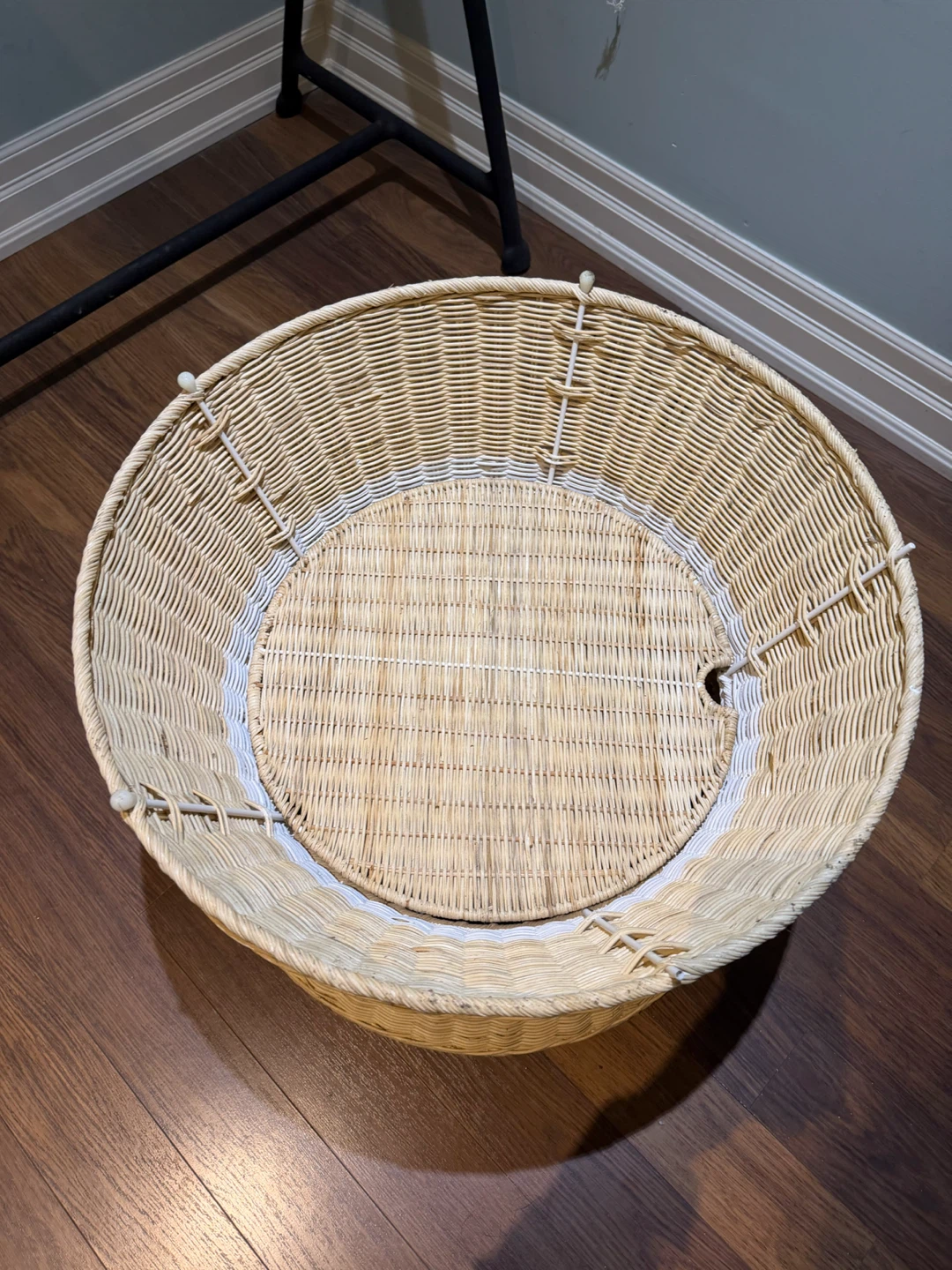 IKEA SANDHAUG Rattan Storage Side Table - photo 5