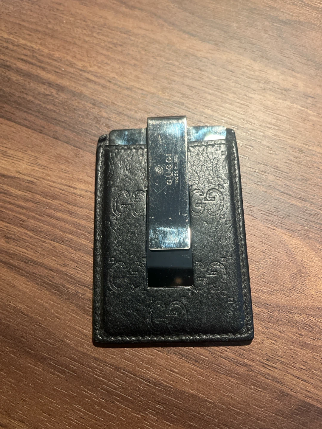 Gucci Signature Leather Money Clip Wallet - photo 3