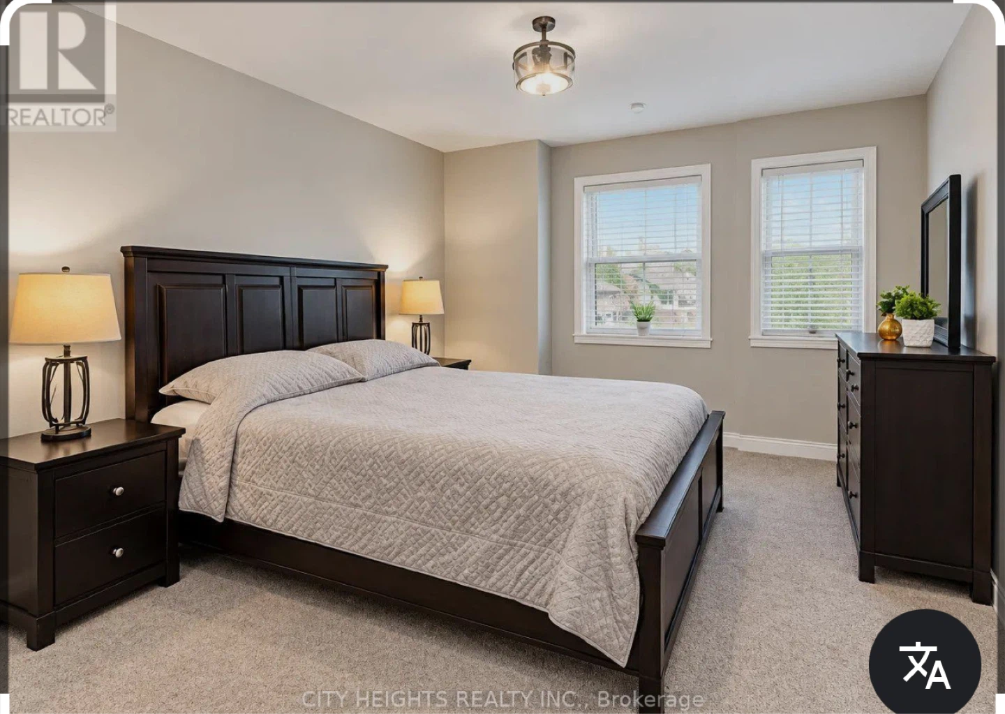 Dark Wood Bedroom Furniture Set