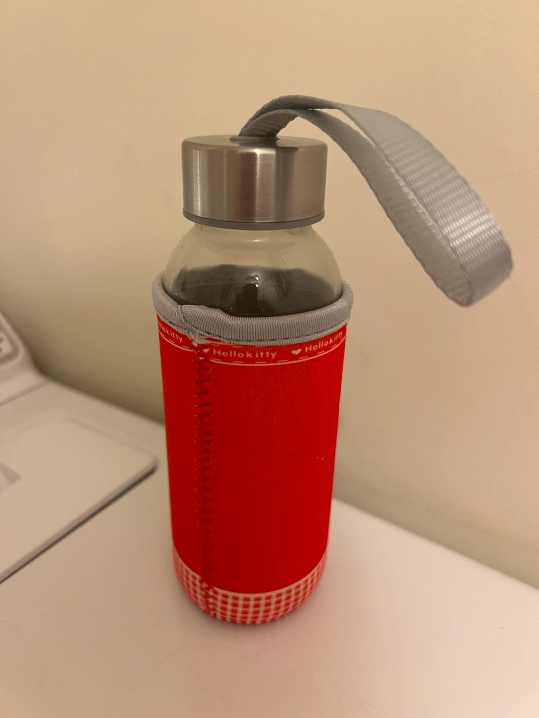 Hello Kitty Glass Water Bottle with Sleeve - photo 2