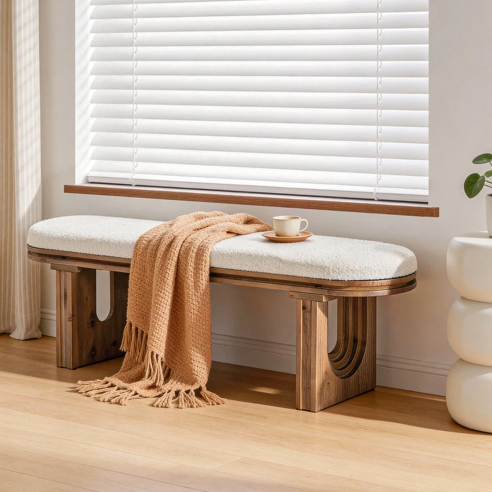 Brand new Upholstered Wooden Bench