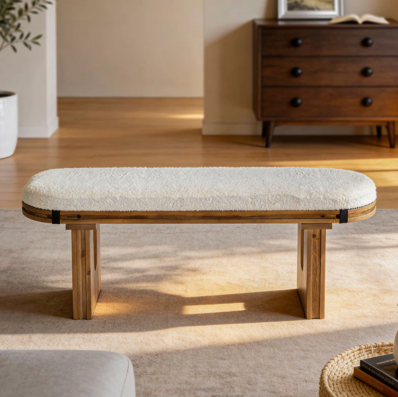 Brand new Upholstered Wooden Bench - photo 2