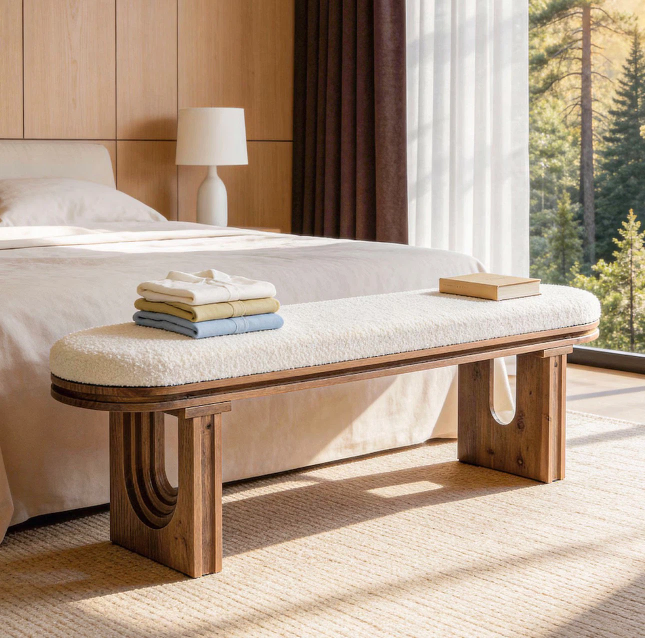 Brand new Upholstered Wooden Bench - photo 3
