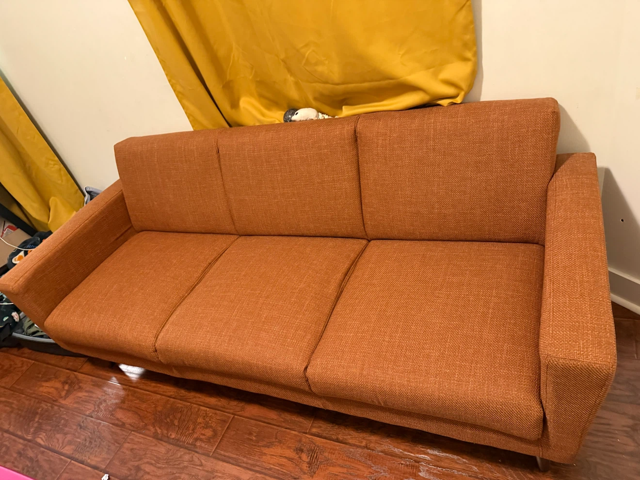 Structube Valois Mid-Century Modern Apartment Sofa - Rust - photo 3