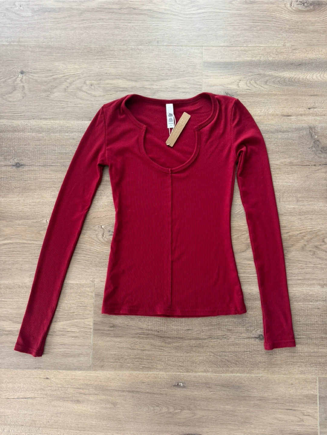 SKIMS Ribbed Long Sleeve Top